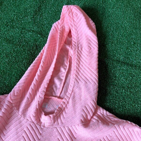 Xersion Ultra Soft Geometric Textured Pink Scuba Hoodie Sweatshirt Youth Size XL - Picture 7 of 11